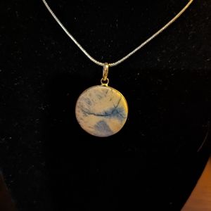 SALE - Blue Scolecite Necklace
